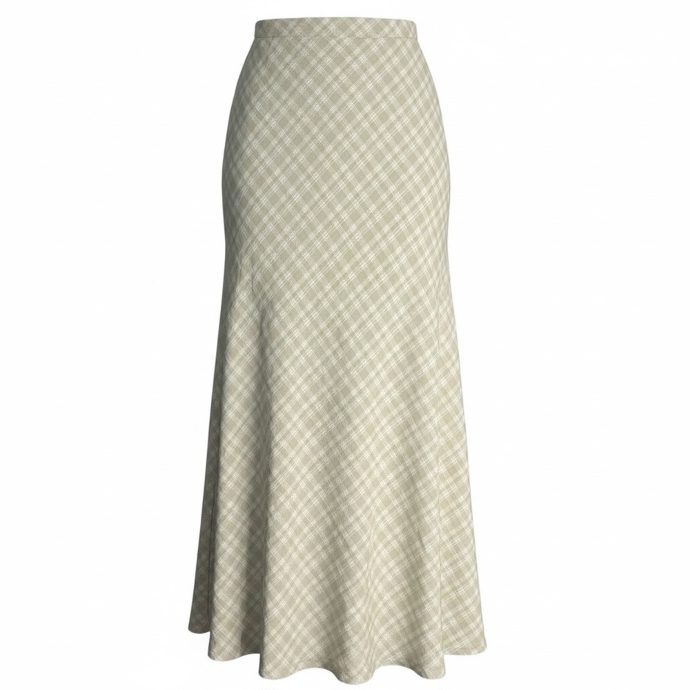 GAP Cream and Tan A-Line Skirt